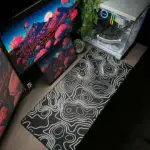 Black Topography Mousepad (40x90)
