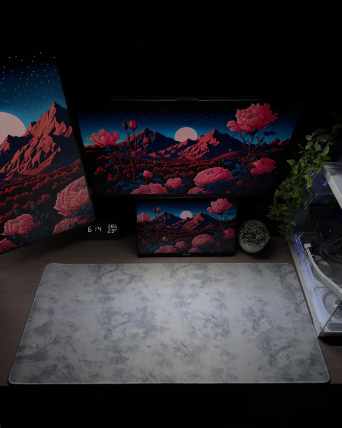 White Marble Mousepad (40x90) - Image 2