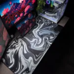 Black Waves Mousepad (50x100)