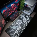 Black Waves Mousepad (40x90)