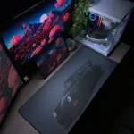 Black Porsche Mousepad (40x90)
