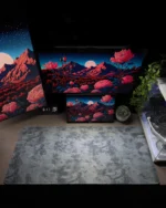 Black Marble Mousepad (40x90) - Image 2