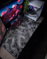Black Topography Mousepad (50x100)