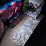 White Topography Mousepad (30x80)